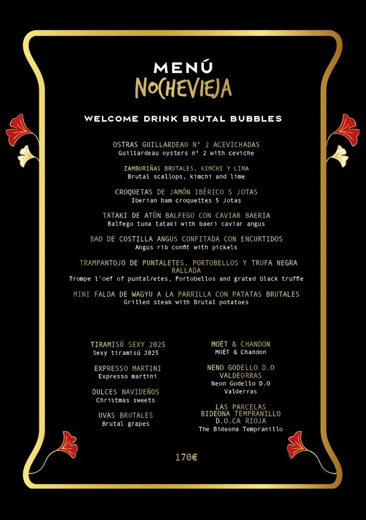 Menu_Inclan Brutal Bar I Restaurante temático Madrid_Baña A_immagine_2