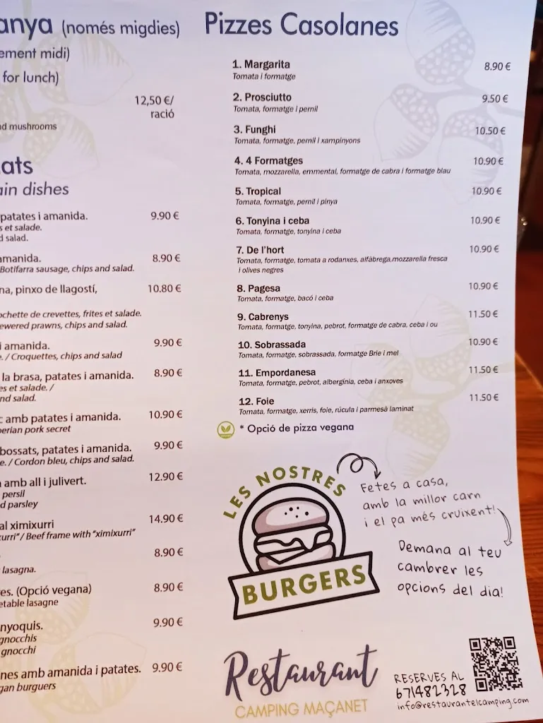 Menu_Restaurant Càmping Maçanet_Maçanet de Cabrenys_image_1