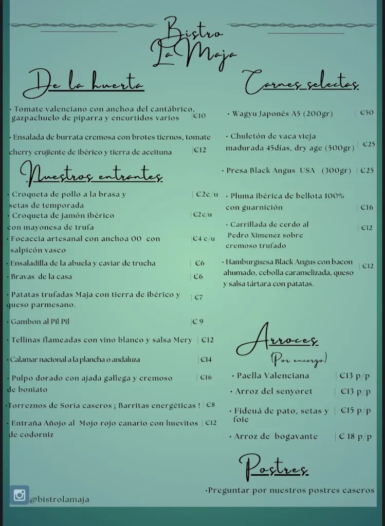 Menu_Bistró La Maja_Alcoy/Alcoi_image_1