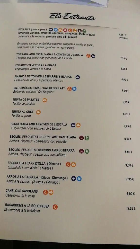 Menu_Cal Degollat_Llagostera_immagine_4
