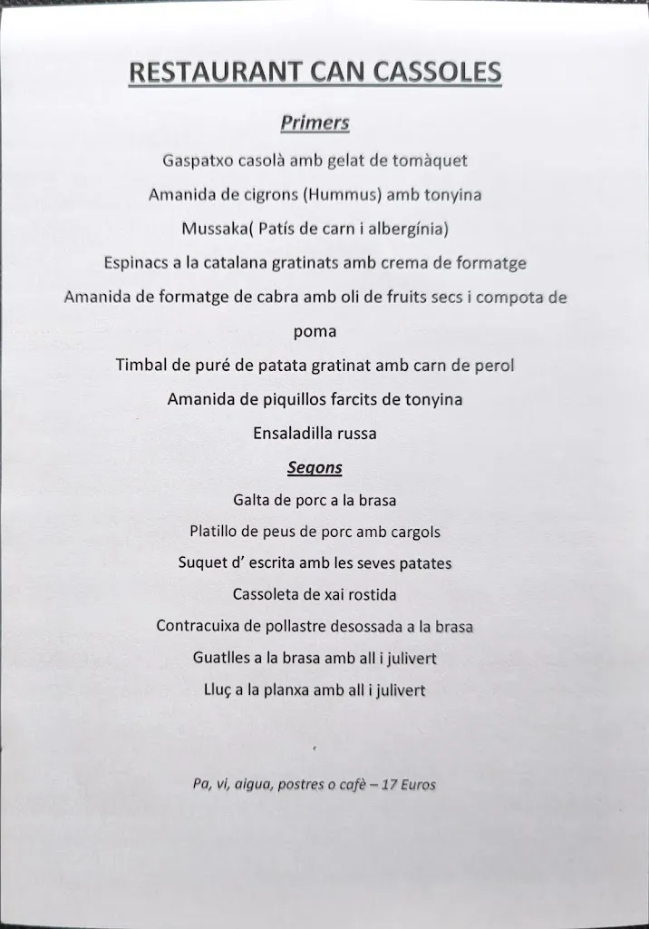 Menu_Can Cassoles_Llagostera_image_2