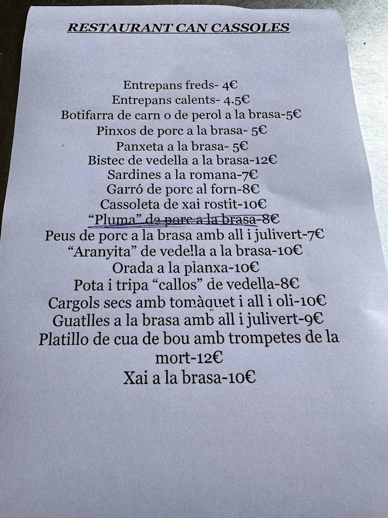 Menu_Can Cassoles_Llagostera_image_4