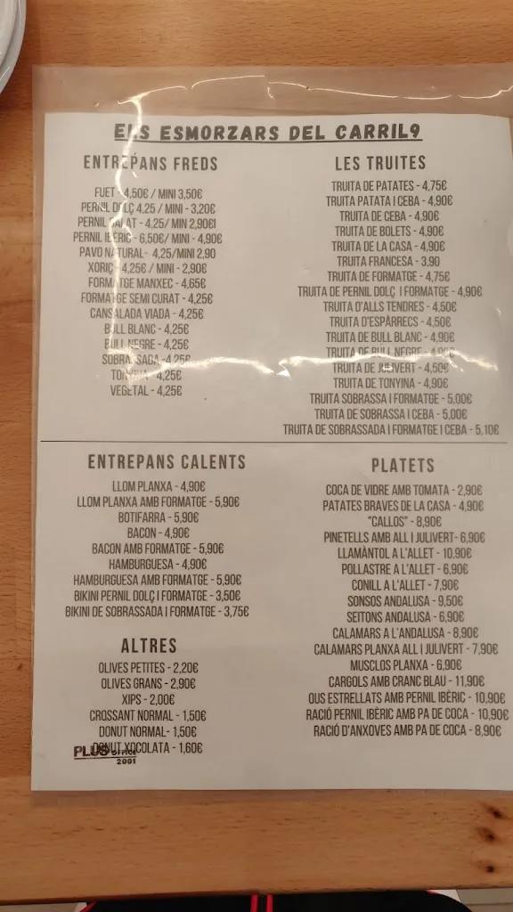 Menu_Restaurant El Carril9_Llagostera_image_3