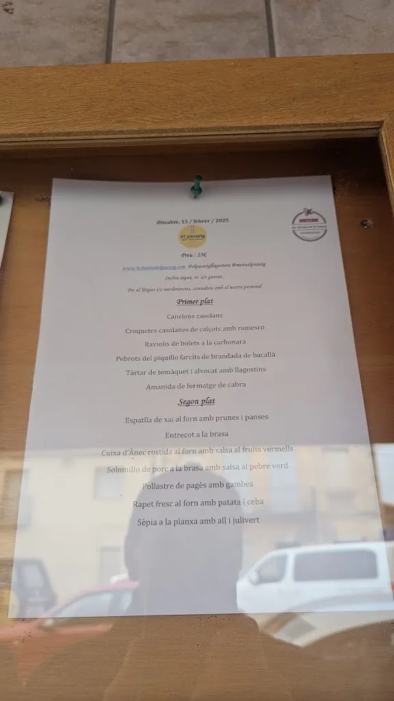 Menu_Bar-Restaurant El Passeig_Llagostera_image_2
