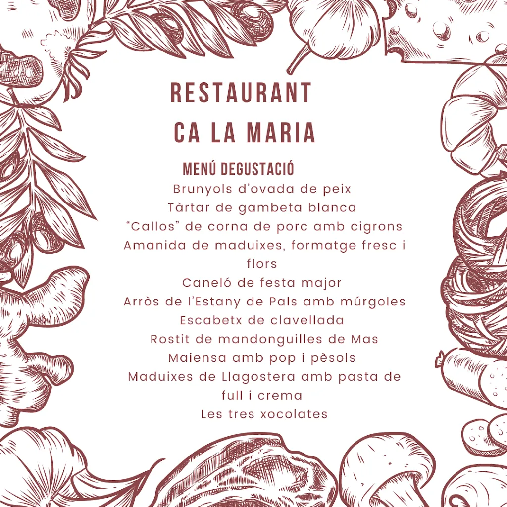 Menu_Restaurant Ca la Maria_Llagostera_image_1