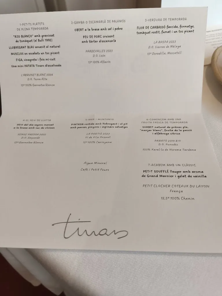 Menu_Restaurant Els Tinars_Llagostera_image_2