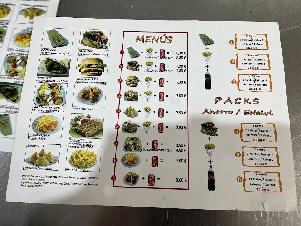 Menu_Restaurante Kebab Mahima Abbas_Llagostera_immagine_1