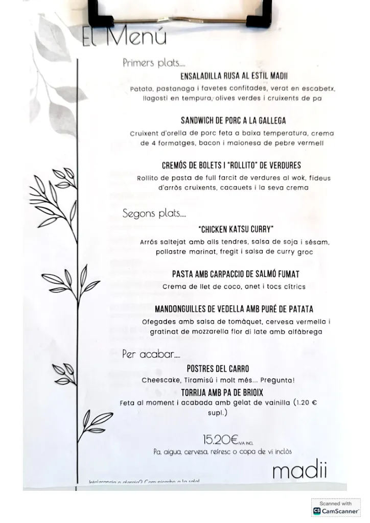 Menu_The Frankfurt_Llagostera_image_1