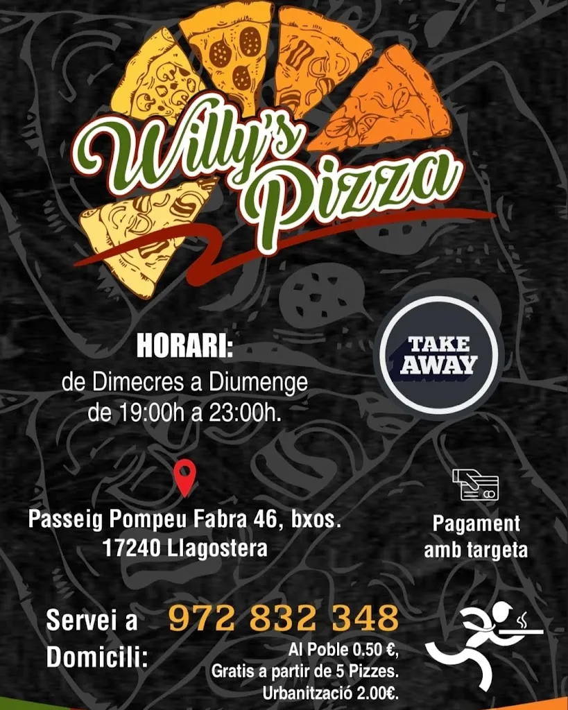 Menu_Willy's pizza Llagostera_Llagostera_image_2