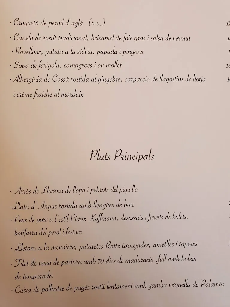 Menu_L' Atelier Dagà Clos_Llagostera_image_1
