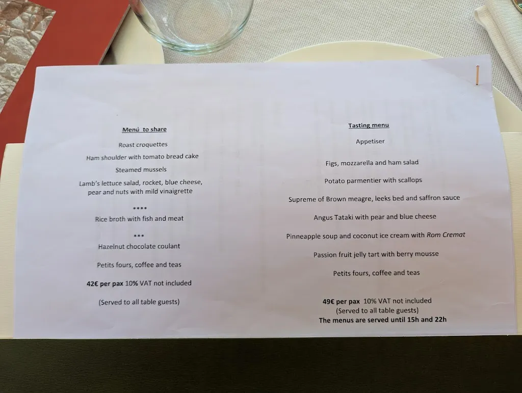 Menu_Hotel Restaurant la Plaça_Madremanya_immagine_1