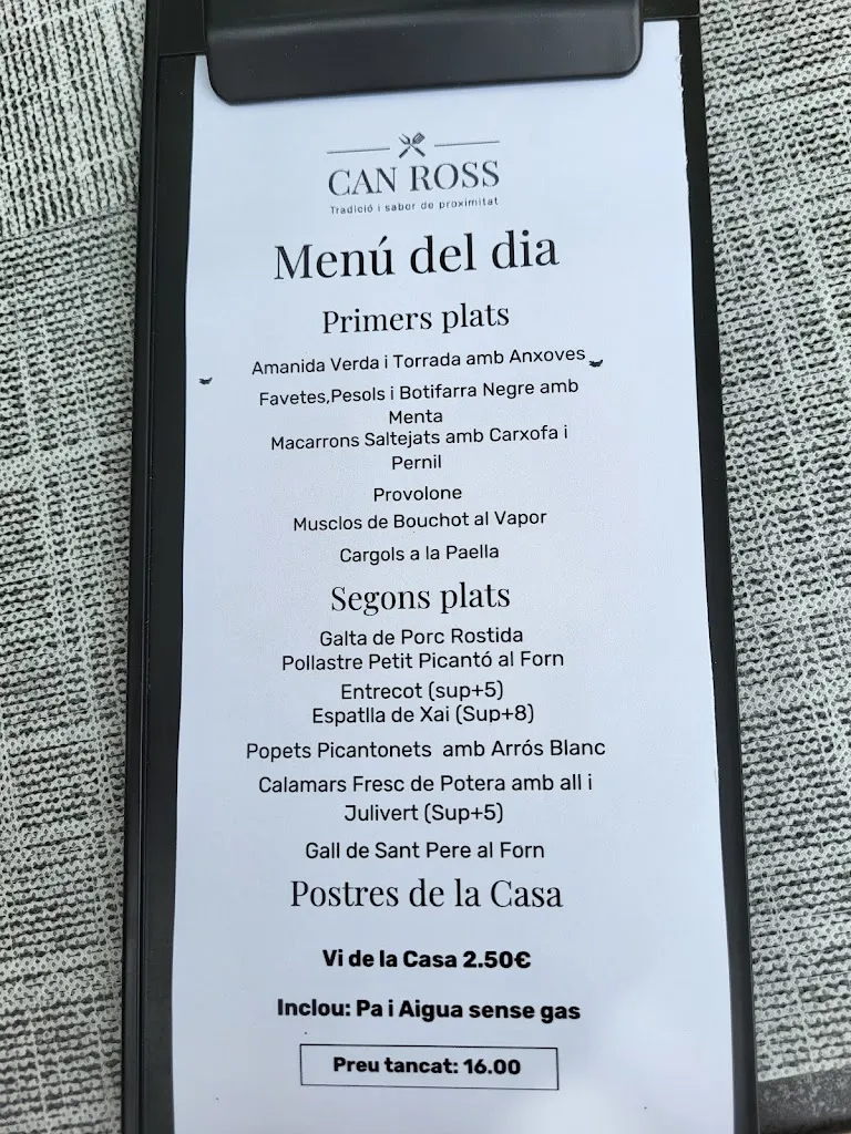 Menu_Can Ross_Maià de Montcal_image_1