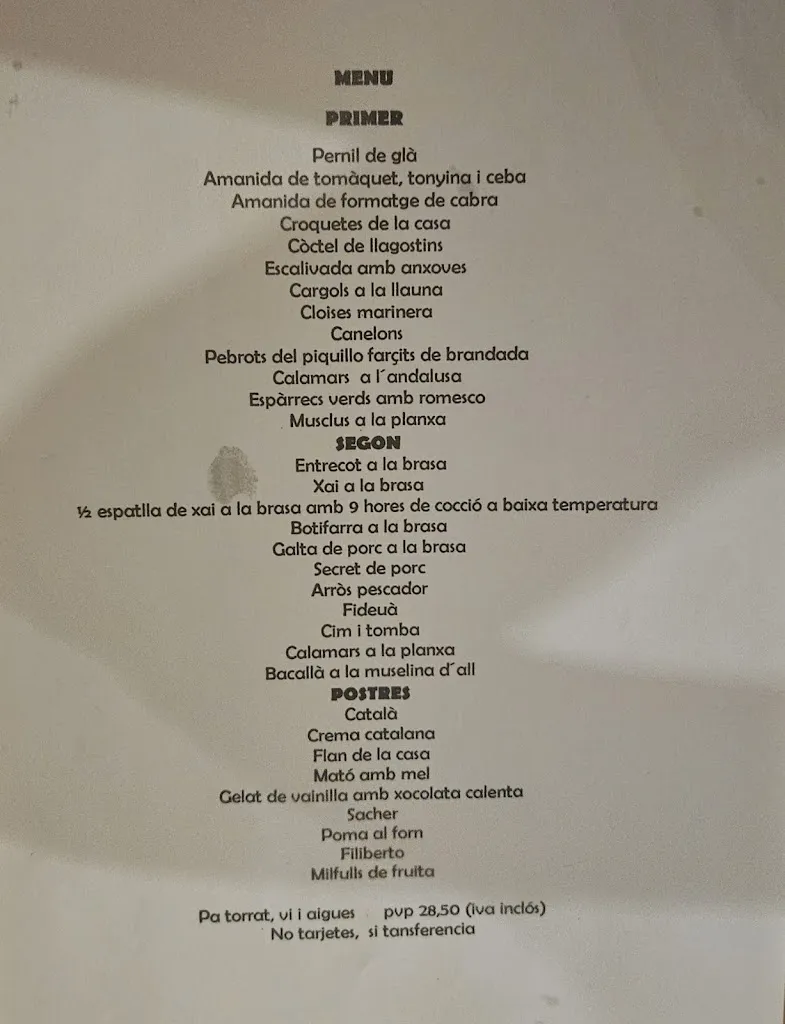 Menu_Restaurant La Casona_Maçanet de la Selva_image_1