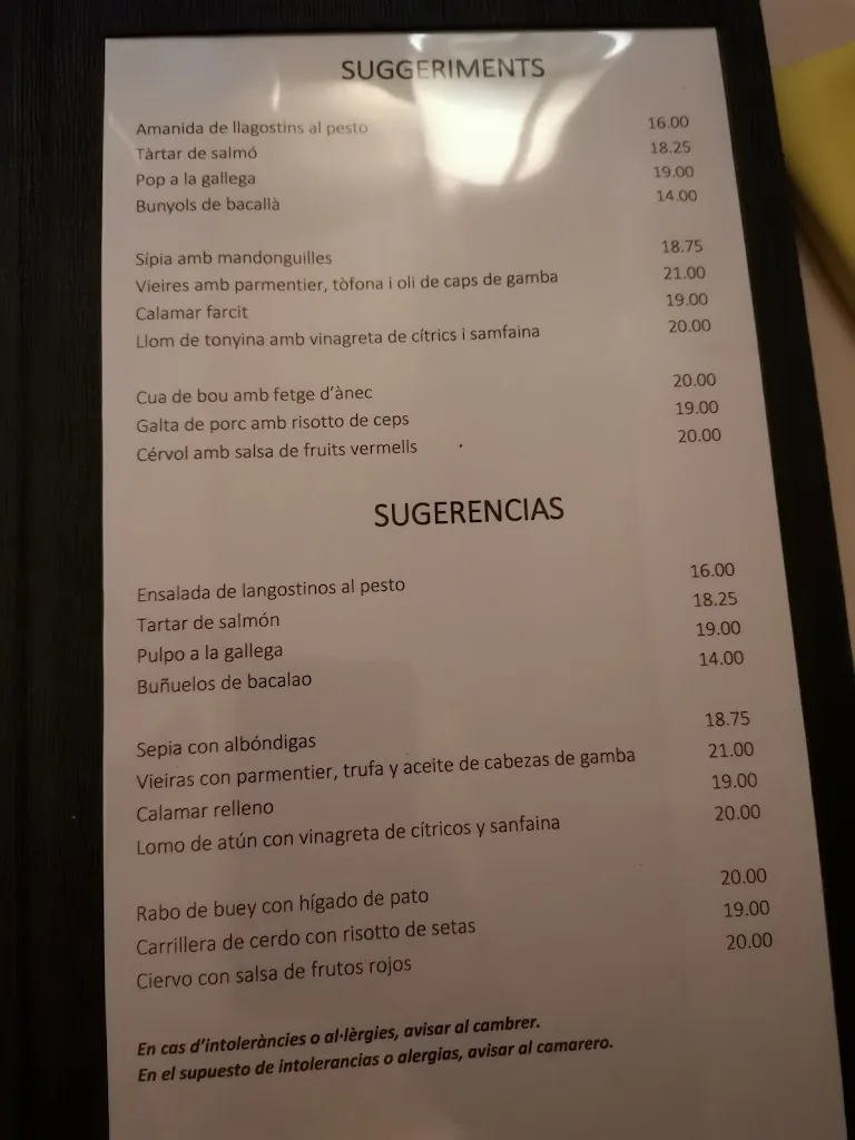 Menu_Restaurant Cal Sagristà_Masarac_image_3