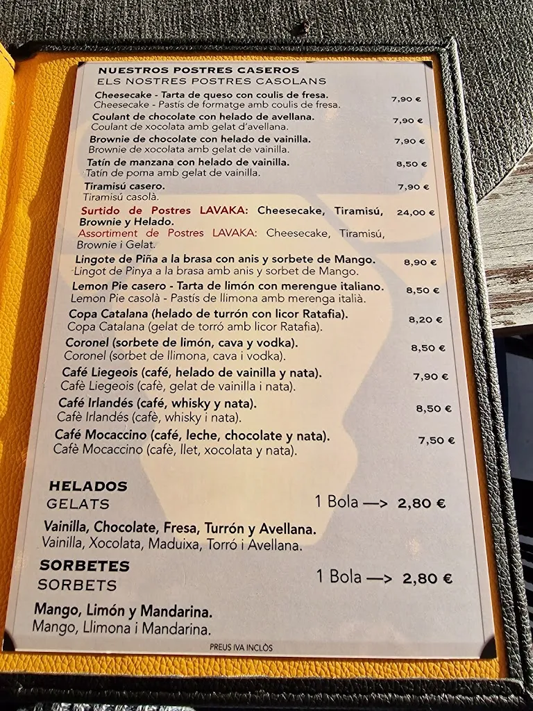 Menu_LAVAKA Steak House Restaurant_Masarac_immagine_1