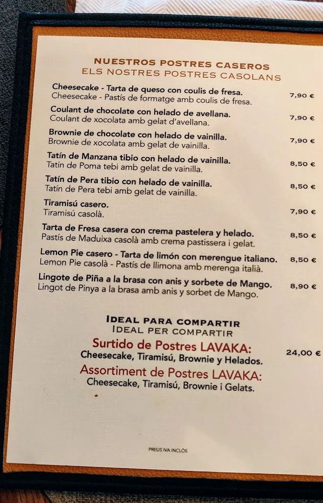 Menu_LAVAKA Steak House Restaurant_Masarac_immagine_4