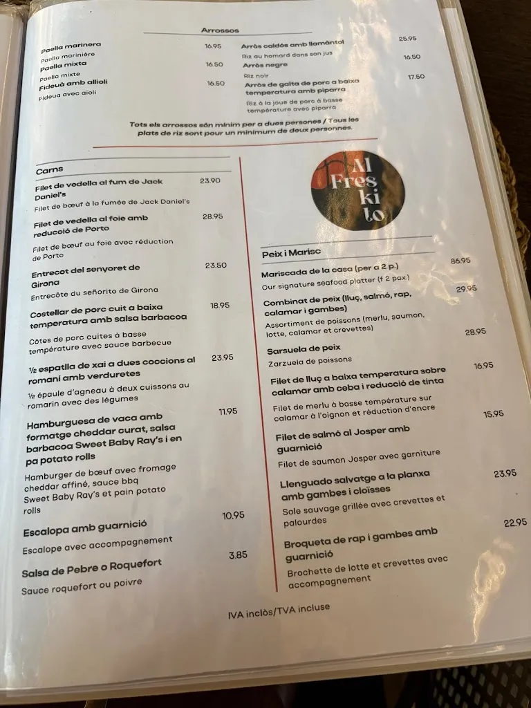 Menu_Restaurant Al Freskito_Lloret de Mar_image_3