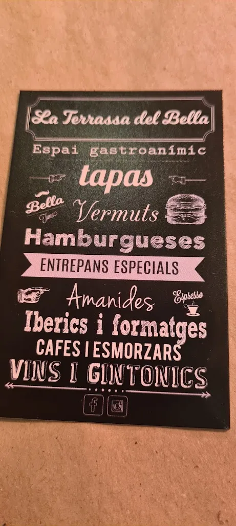 Menu_La Terrassa del Bella_Lloret de Mar_image_2