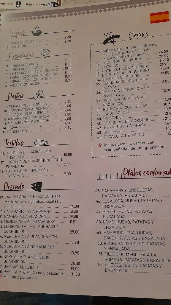 Menu_La Parrilla_Lloret de Mar_image_3