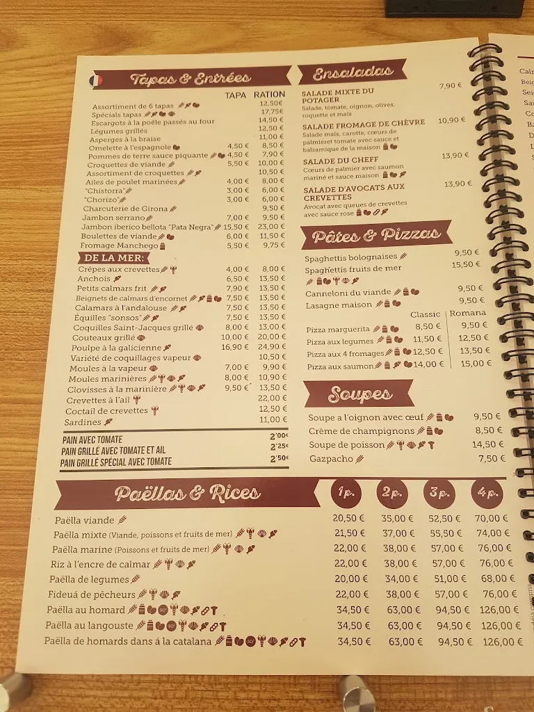 Menu_Restaurant Can Tarradas_Lloret de Mar_immagine_1