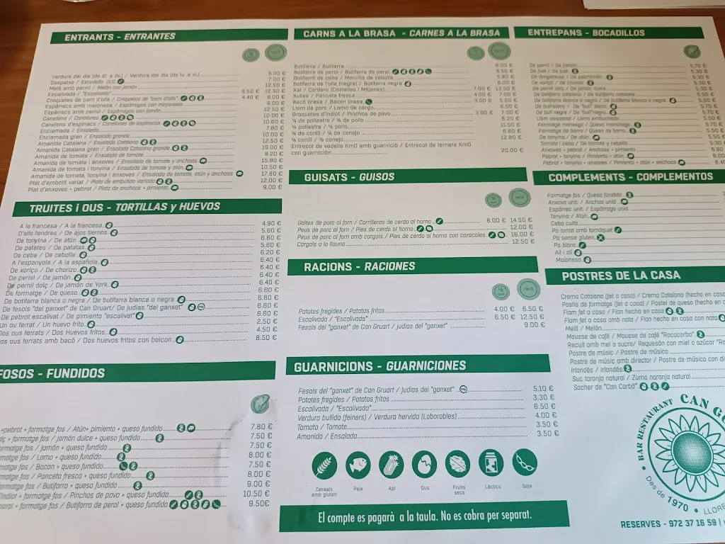 Menu_Restaurant Can Guidet_Lloret de Mar_image_3