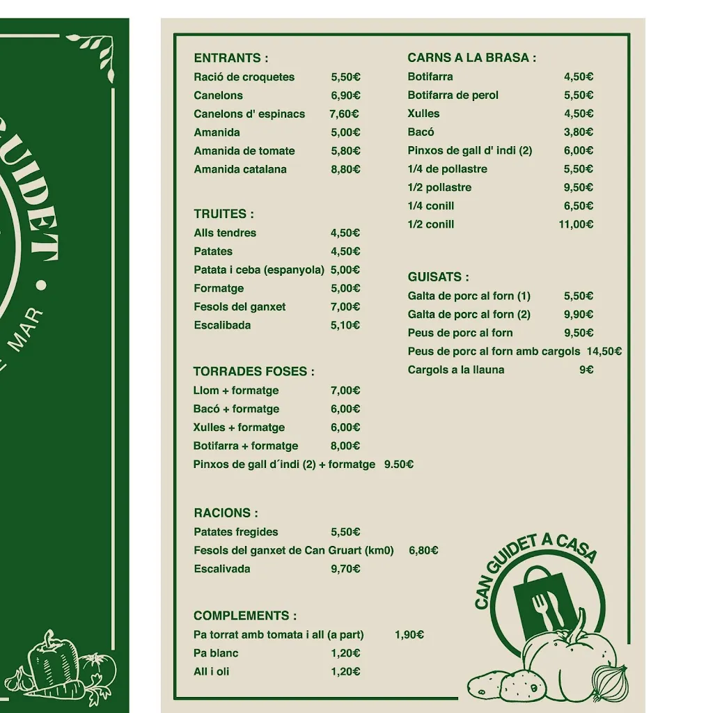 Menu_Restaurant Can Guidet_Lloret de Mar_image_4