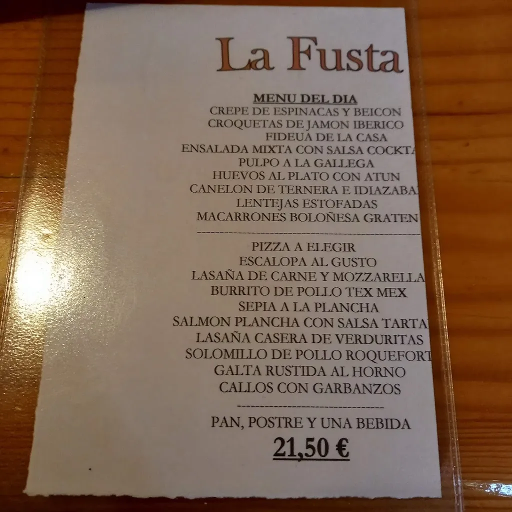 Menu_La Fusta Restaurant Bar_Lloret de Mar_image_4