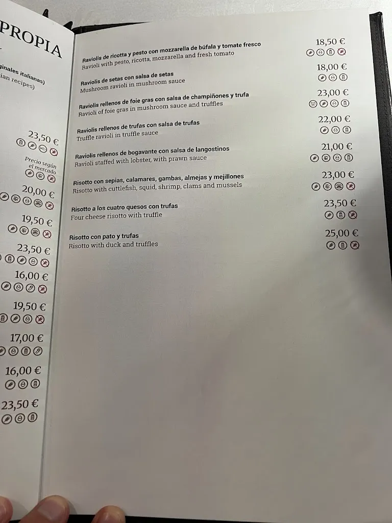 Menu_Trattoria Da Paolo_Lloret de Mar_image_2