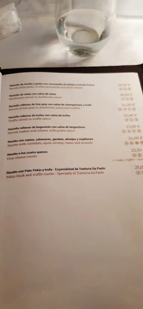 Menu_Trattoria Da Paolo_Lloret de Mar_image_3