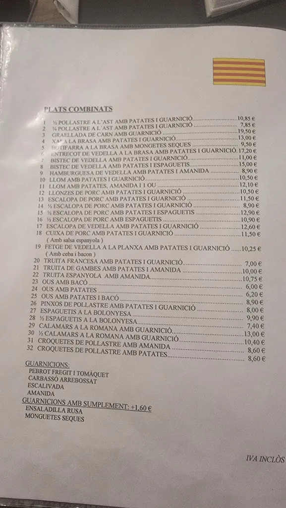 Menu_Restaurant Ca L'Enric_Lloret de Mar_image_3