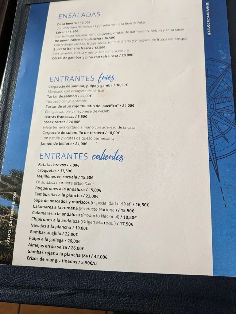 Menu_Restaurant Xaloc_Lloret de Mar_image_3