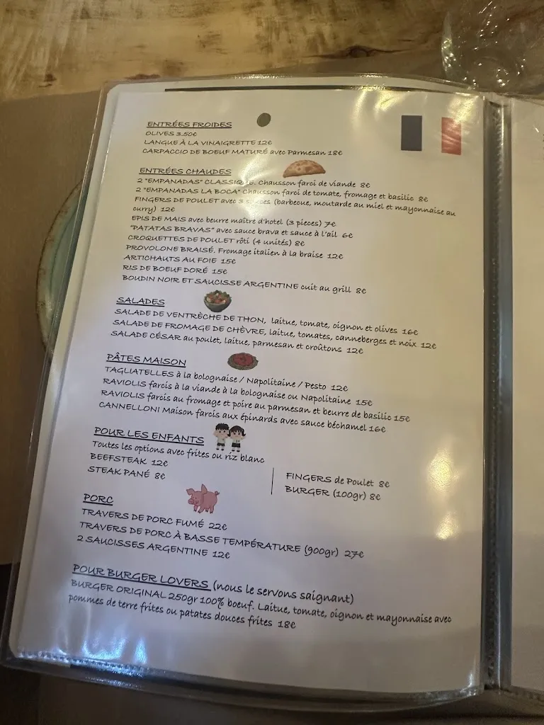 Menü_Restaurant El Gaucho_Lloret de Mar_Bild_2