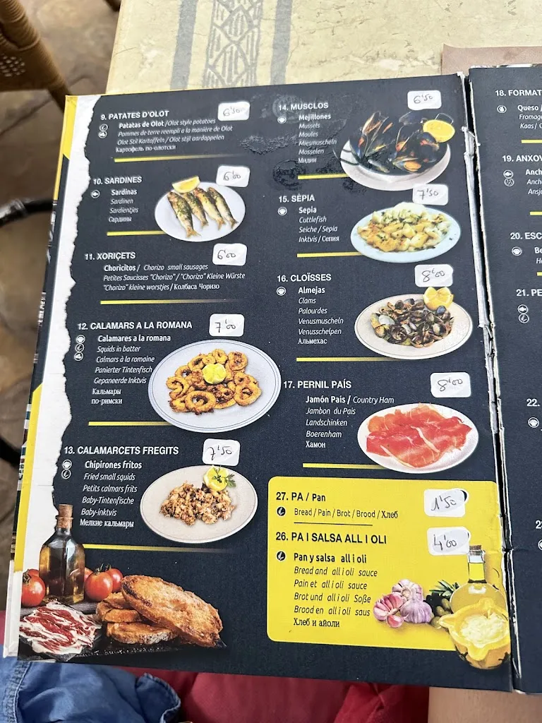 Menu_Café la Habana_Lloret de Mar_immagine_3