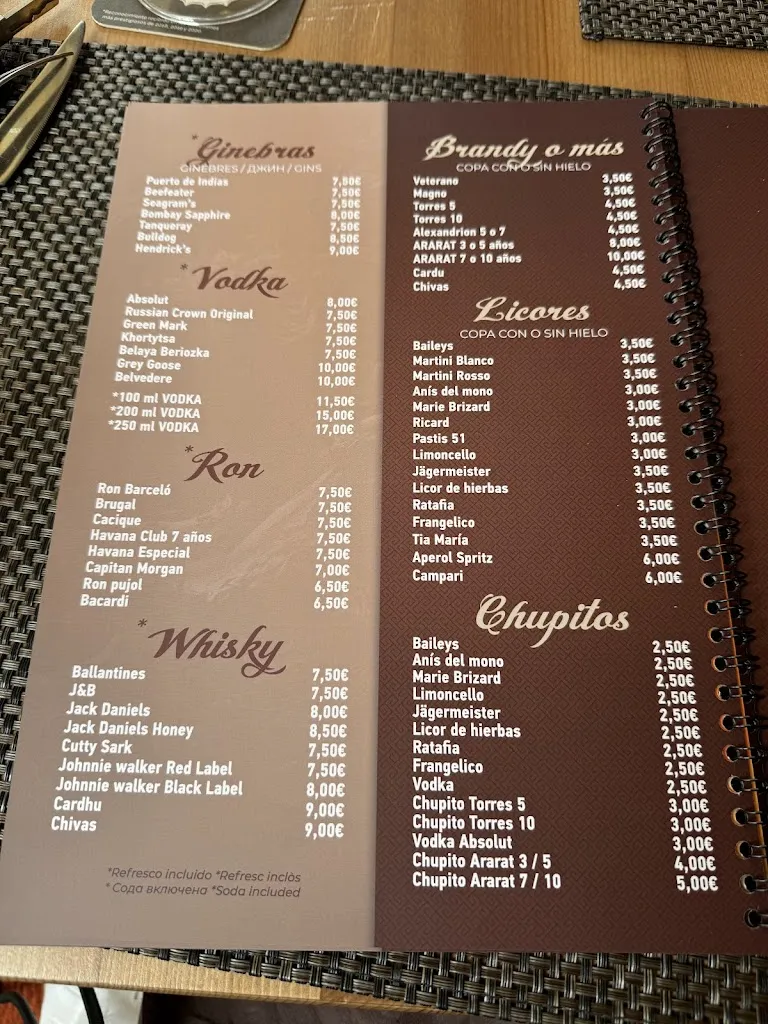 Menu_Restaurant Ugolok_Lloret de Mar_image_1