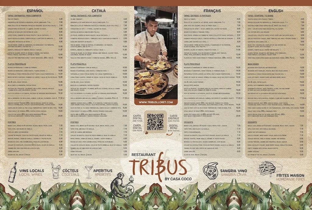 Menu_Restaurant Tribus by Casa Coco_Lloret de Mar_image_1