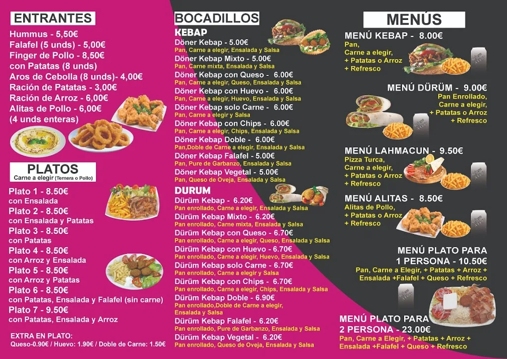 Menu_KEBAB MADRID_Baña A_image_1