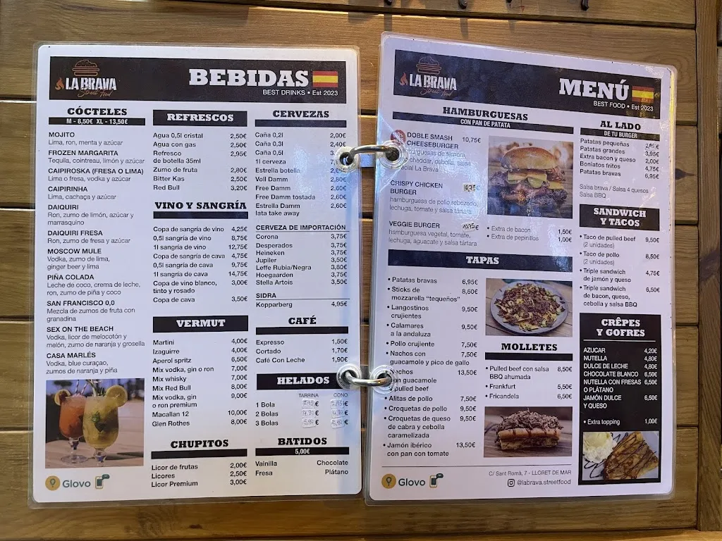 Menu_𝐋𝐀 𝐁𝐑𝐀𝐕𝐀 𝑺𝒕𝒓𝒆𝒆𝒕 𝑭𝒐𝒐𝒅_Lloret de Mar_image_1