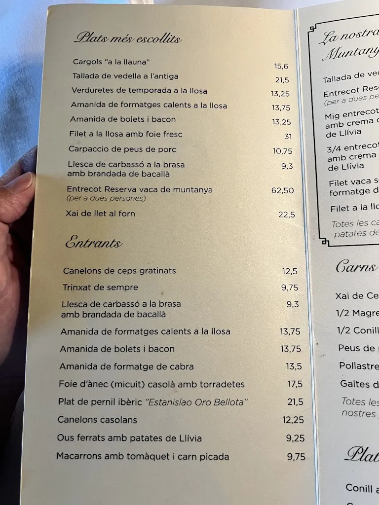 Menu_Restaurant Cal Cofa_Llívia_image_2