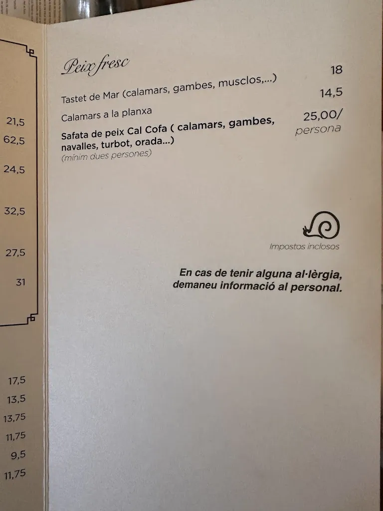 Menu_Restaurant Cal Cofa_Llívia_image_4