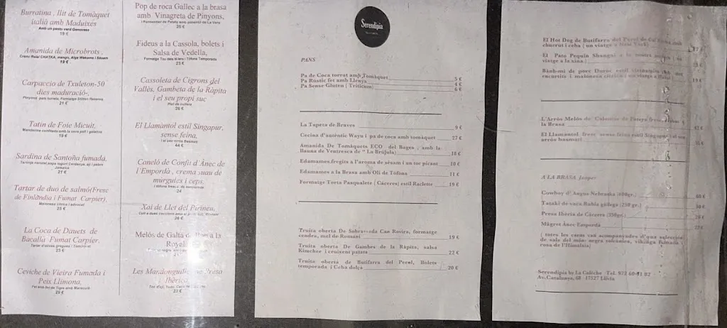 Menu_Restaurant Serendipia by La Calèche_Llívia_immagine_4