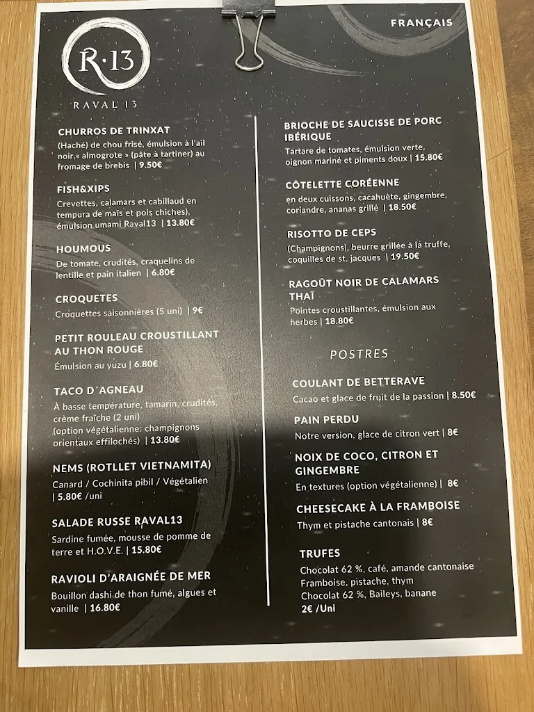 Menu_Restaurant Raval 13_Llívia_immagine_2