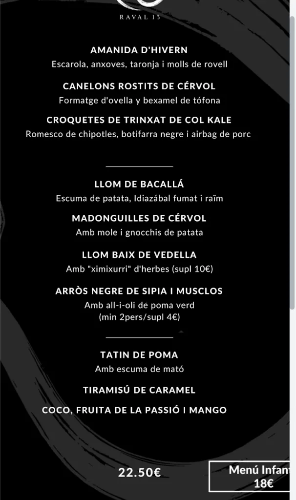 Menu_Restaurant Raval 13_Llívia_immagine_3