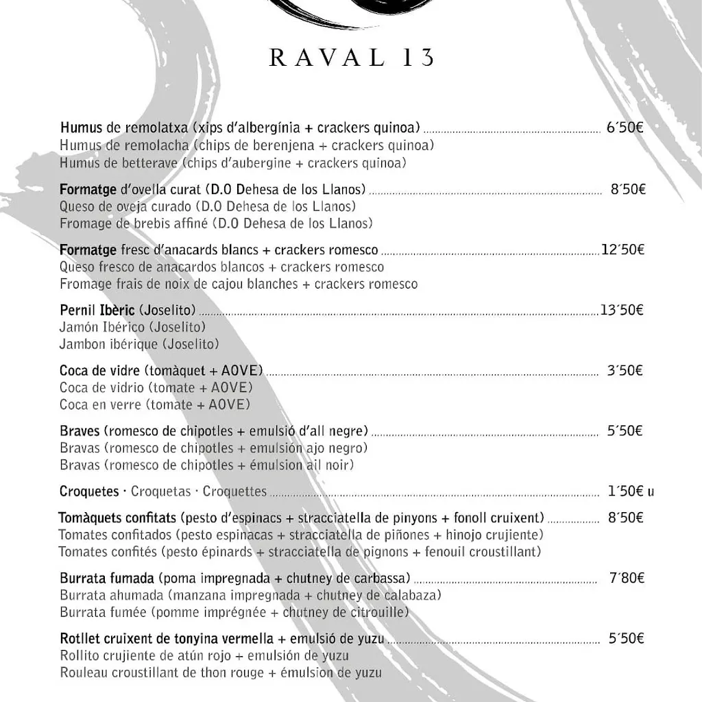Menu_Restaurant Raval 13_Llívia_immagine_4