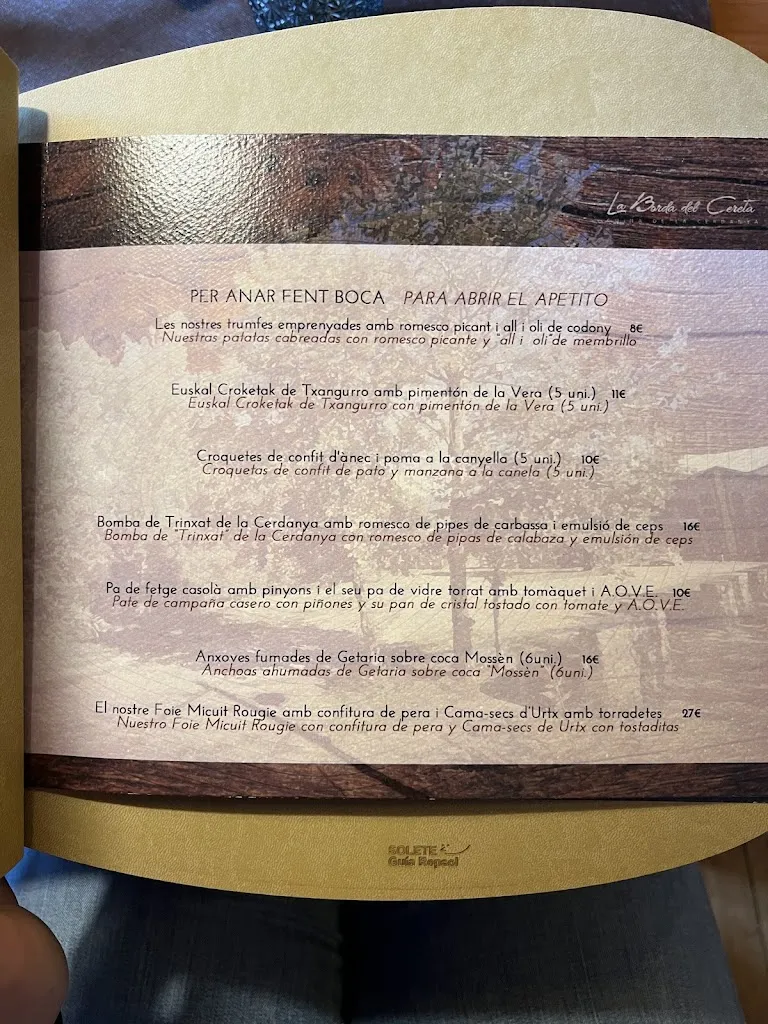 Menu_La Borda Del Ceretà_Llívia_image_4