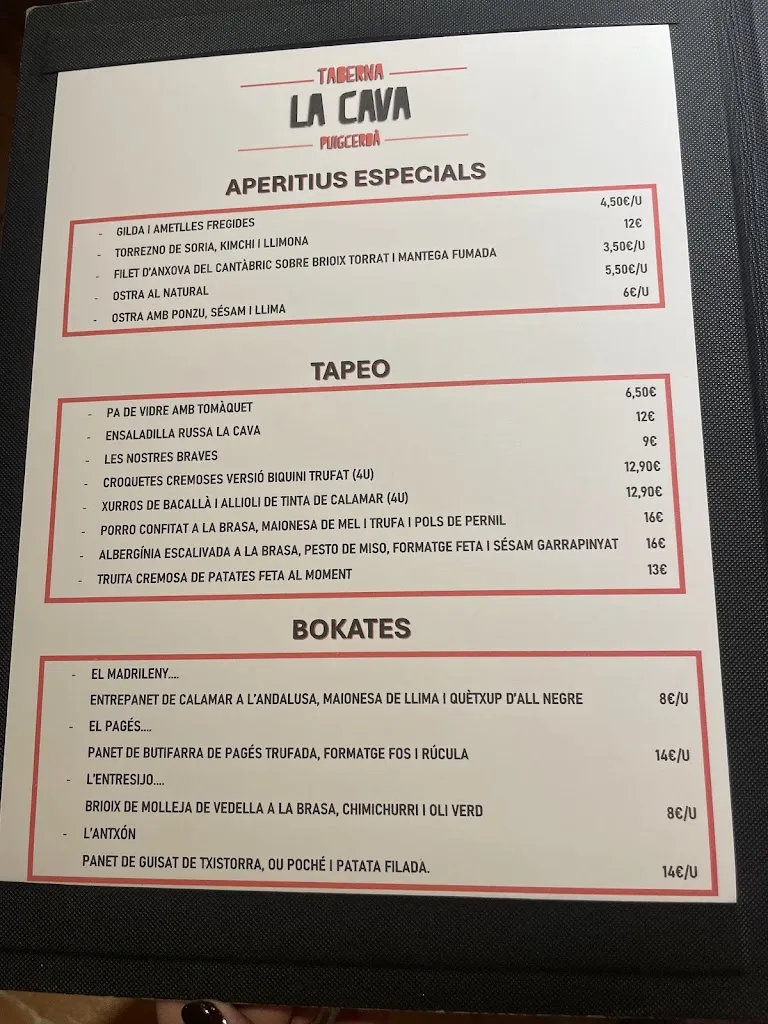 Menu_La Cava Taberna_Llívia_image_2