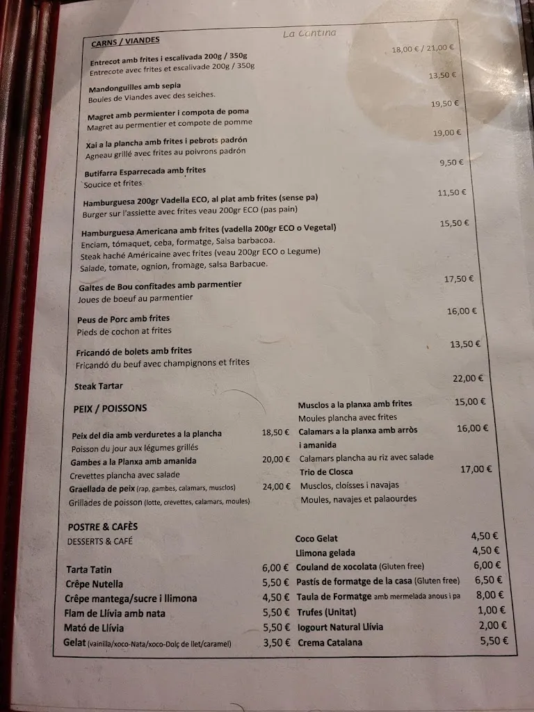 Menu_La Cantina_Llívia_image_1