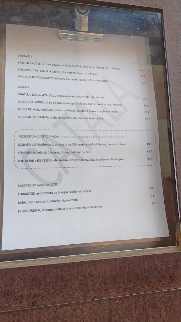 Menu_Ambassade de Llívia_Llívia_image_2