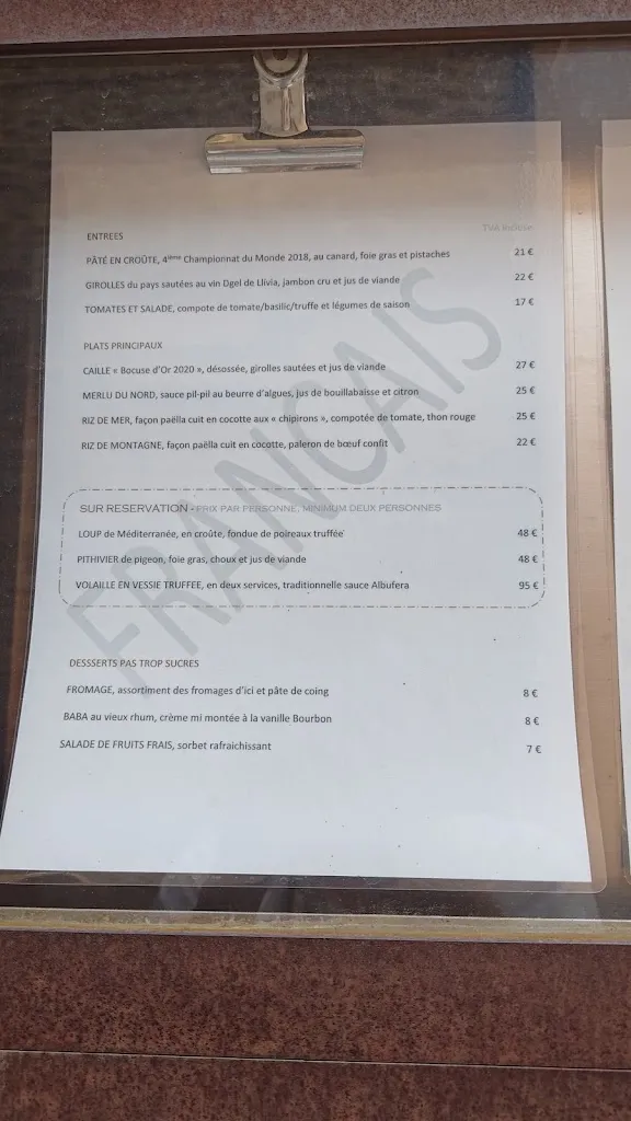 Menu_Ambassade de Llívia_Llívia_image_3