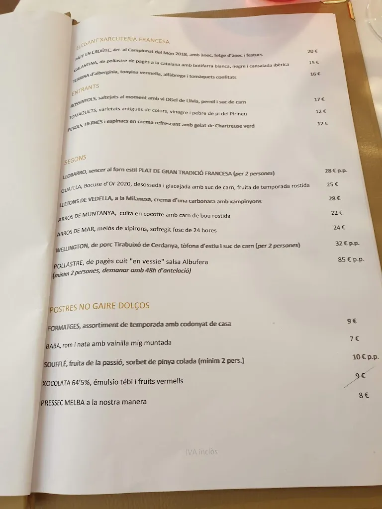 Menu_Ambassade de Llívia_Llívia_image_4