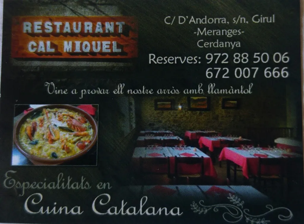 Menu_Restaurant Cal Miquel_Meranges_image_1